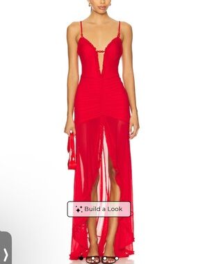 Runway the Label: Kiata Maxi Dress in Cherry